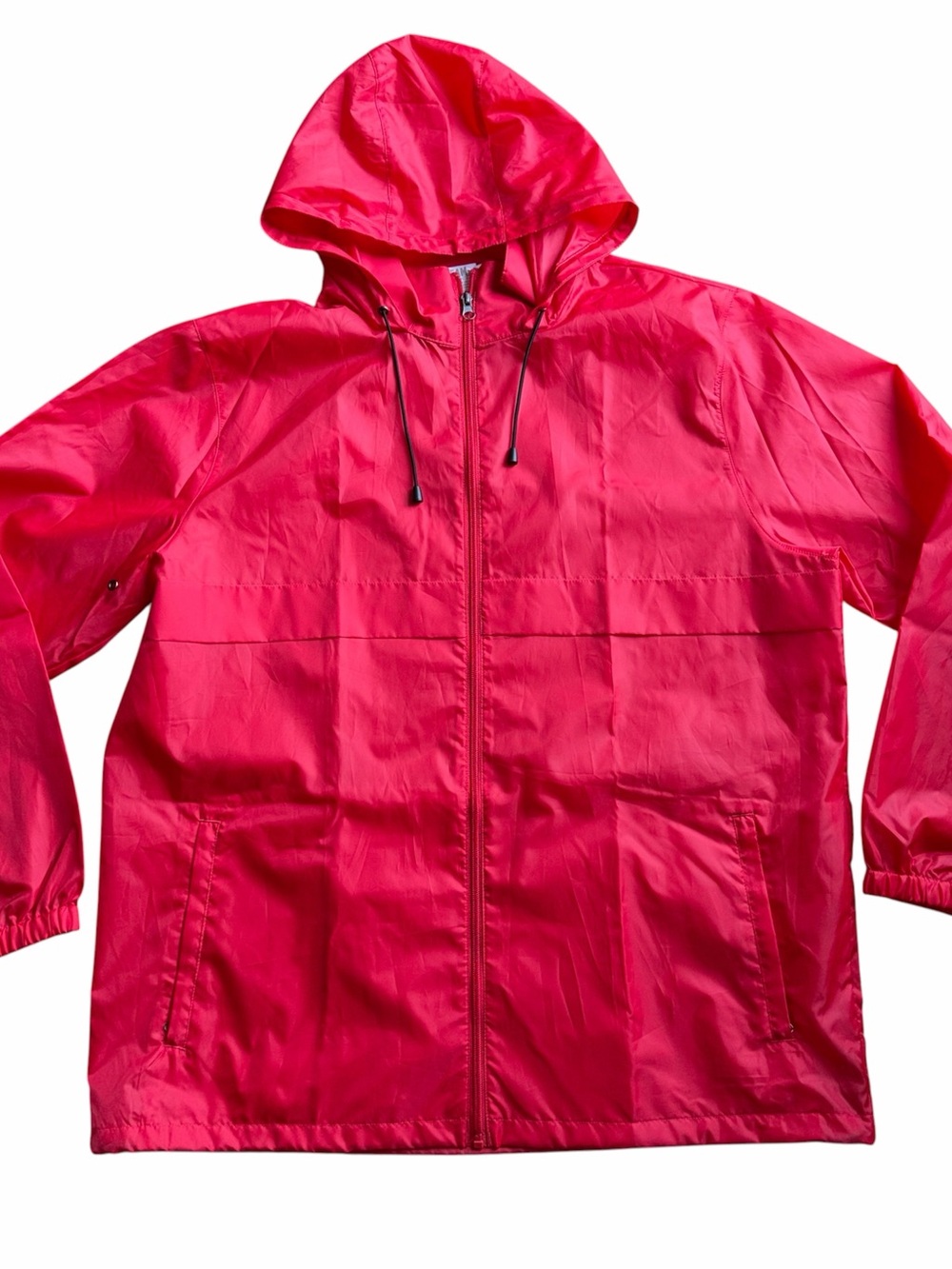 Team 365 Lightweight Hooded Full Zip Windbreaker Jacket Men’s Size XL Red